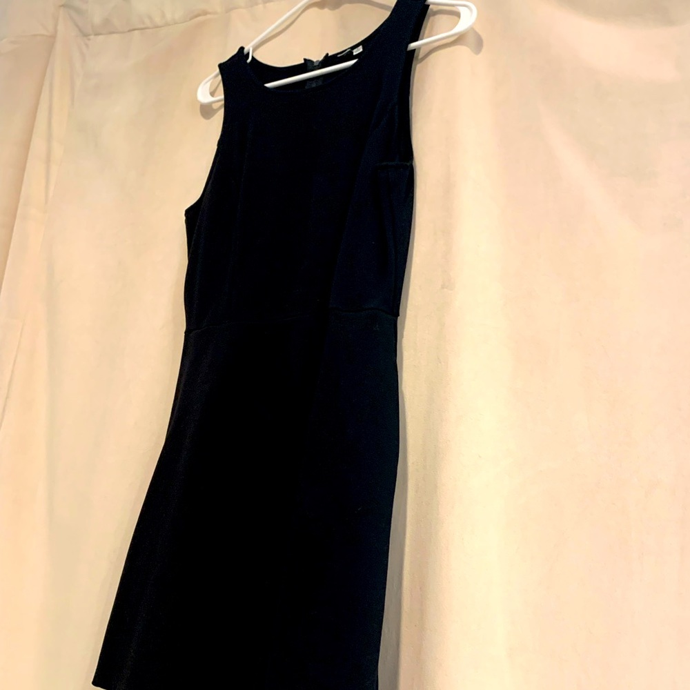 Q&A back zip little black dress, size L